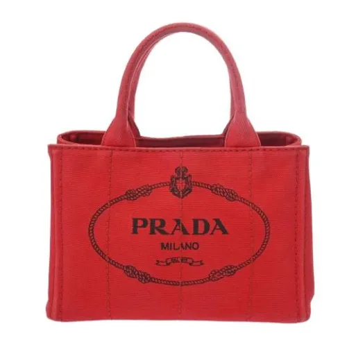 Pre-owned Canvas Tote Bag - Prada Vintage - Modalova