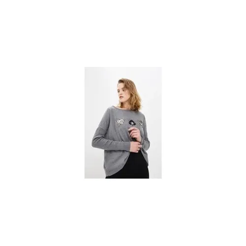 Mixed Wool Boat Neck Sweater - Liu Jo - Modalova