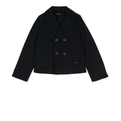 Double-Breasted Coat - Armani - Modalova