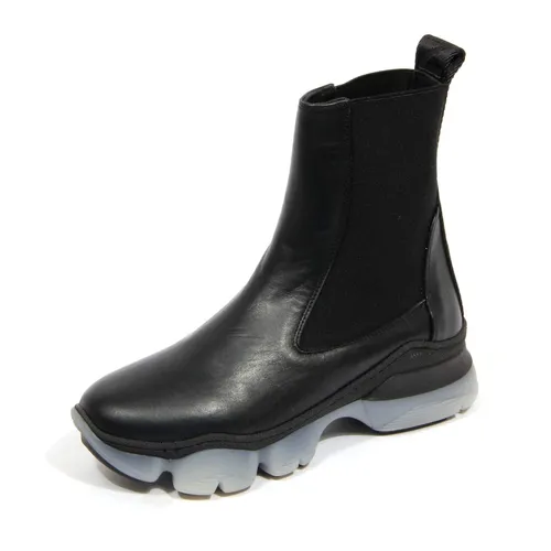 Leather and fabric sneaker boots - Borbonese - Modalova