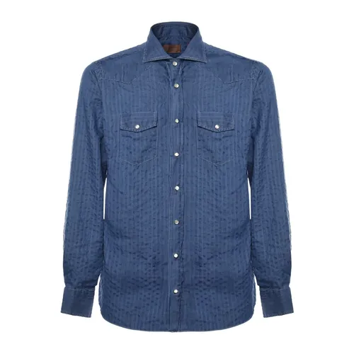 Denim Shirt - Borriello Napoli - Modalova