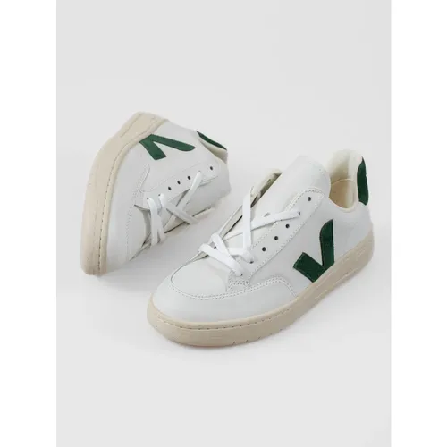 White Leather V-12 Sneakers - Veja - Modalova