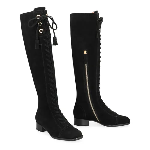 Suede leather boots - Alberta Ferretti - Modalova