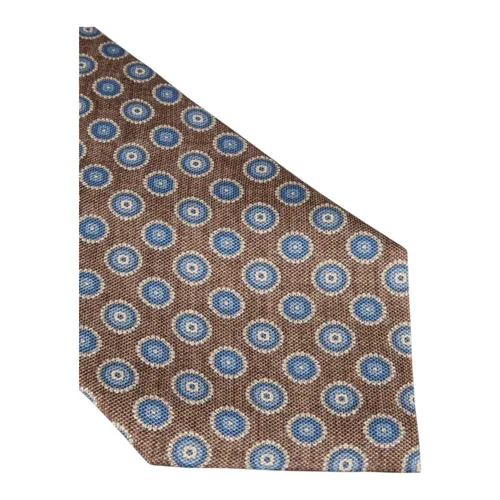 Silk Medallion Pattern Tie - Stenströms - Modalova