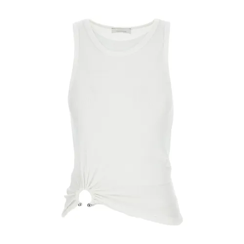 Tank Top with Signature Piercing - Rabanne - Modalova