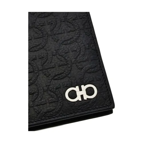 Embossed Gancini Wallet - Ferragamo - Modalova