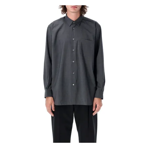 Wool Shirt with Point Collar - Comme des Garçons - Modalova