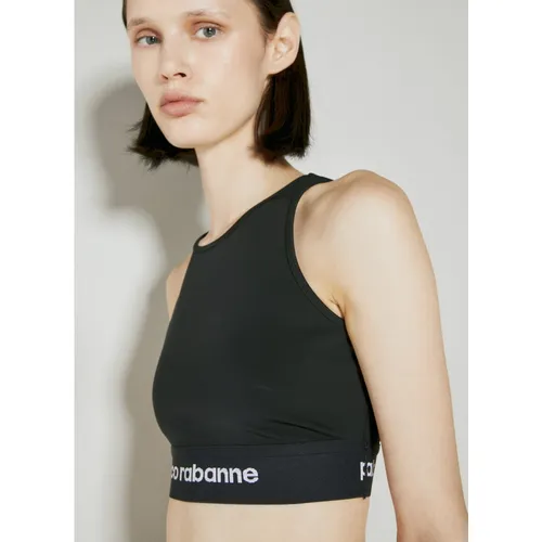 Top Corto a Costine con Logo - Rabanne - Modalova