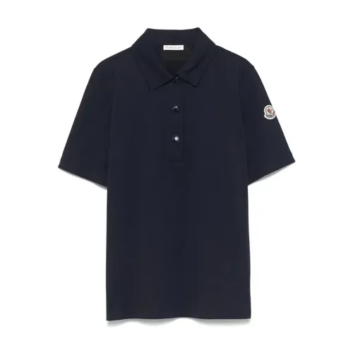 Polo con parche del logo - Moncler - Modalova