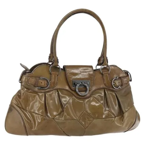 Pre-owned Coated Canvas Shoulder Bag - Salvatore Ferragamo Pre-owned - Modalova