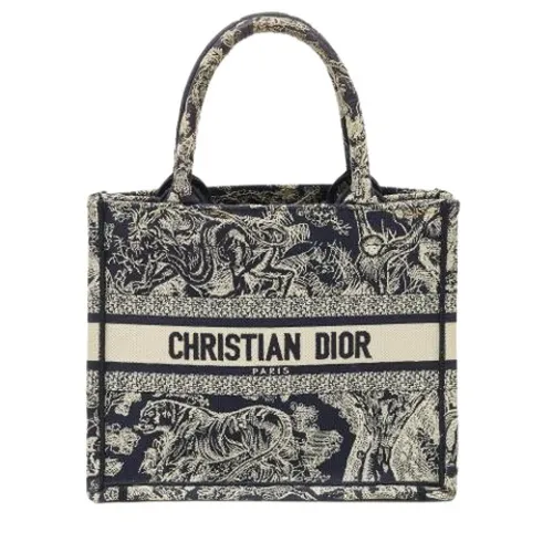 Pre-owned Vintage Canvas Tote Bag - Dior Vintage - Modalova