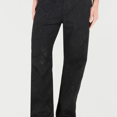 Python Print Straight Leg Pants - Roberto Cavalli - Modalova