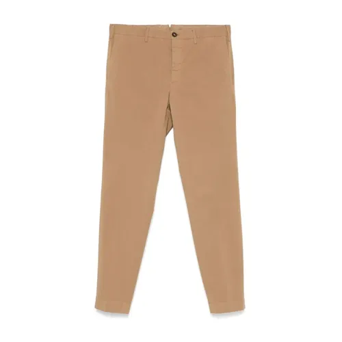 Camel Chino Pants with Elastane - Incotex - Modalova