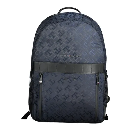 Blue Men's Backpack with Multiple Compartments - Tommy Hilfiger - Modalova