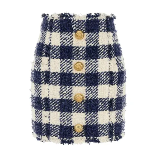 Tweed Mini Skirt - Balmain - Modalova