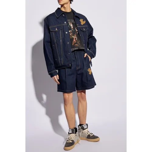 Denim Shorts - Off White - Modalova