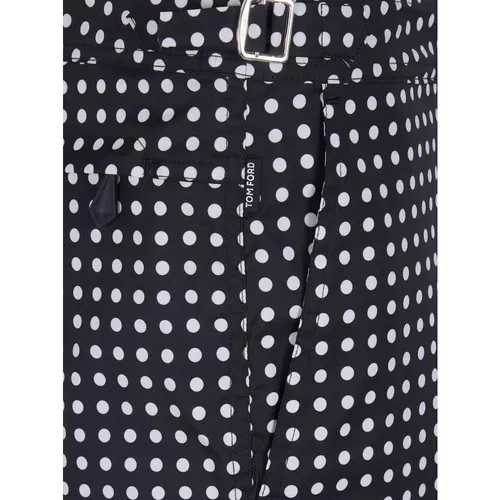 Mid Dot Print Nylon Swim Short - Tom Ford - Modalova