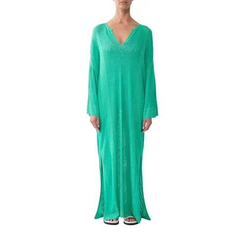 Vivid V-neck Knit Kaftan - Camilla - Modalova