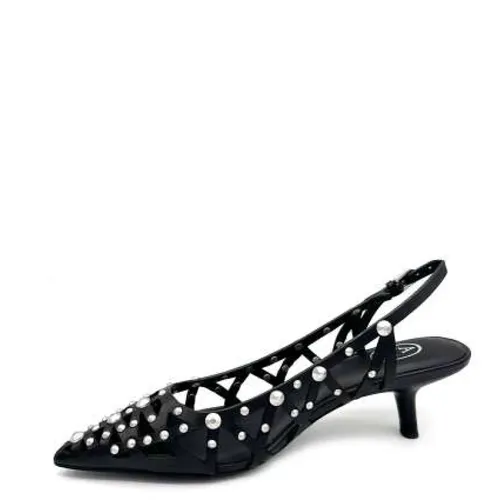 Studded Leather Slingback Heels - ASH - Modalova