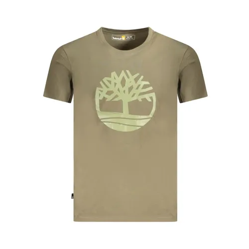 Green Logo Print Crew Neck T-Shirt - Timberland - Modalova
