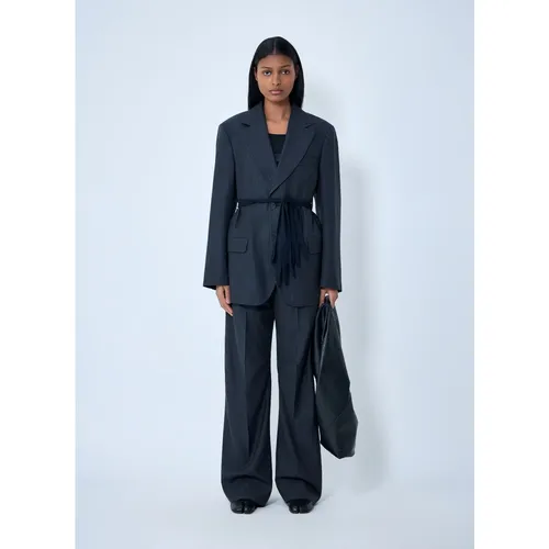Belted Blazer - MM6 Maison Margiela - Modalova