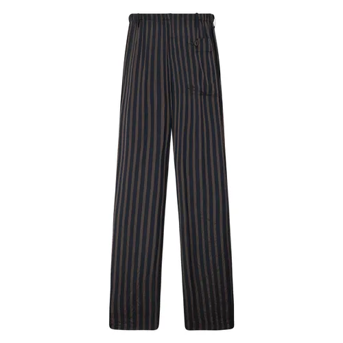 Mid Rise Pants with Drawstring - Dries Van Noten - Modalova