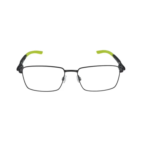 Stylish Eyeglasses in Satin Black/Volt - Nike - Modalova