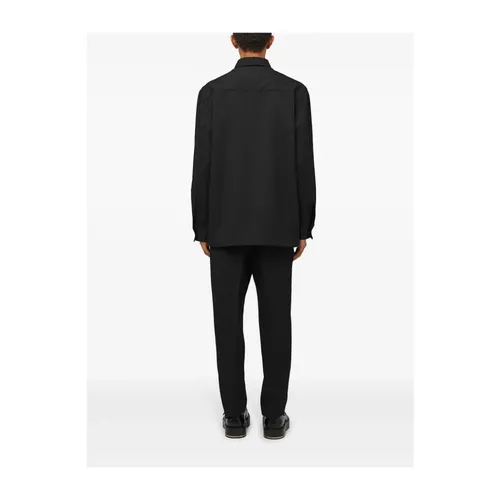 Black Wool Slim Fit Trousers - Jil Sander - Modalova