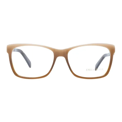 Brown Plastic Rectangle Optical Frames for Women - Pucci - Modalova