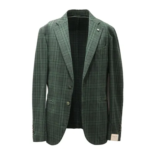 Vintage Effect Slim Fit Jacket - L.b.m. 1911 - Modalova