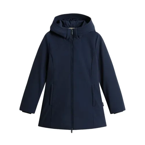 Abrigo Azul de Seda y Nailon - Woolrich - Modalova