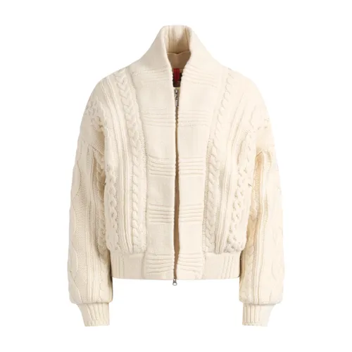 Ivory Merino Wool Cardigan Nezuko - Parajumpers - Modalova