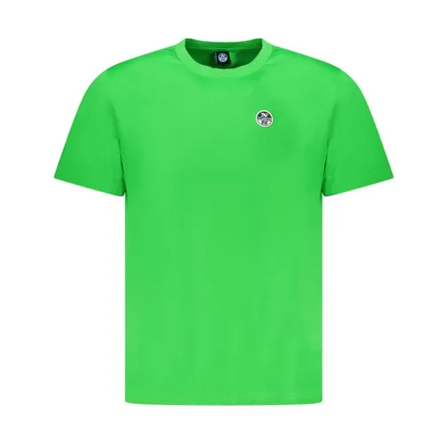 Green Crew Neck Cotton T-Shirt - North Sails - Modalova