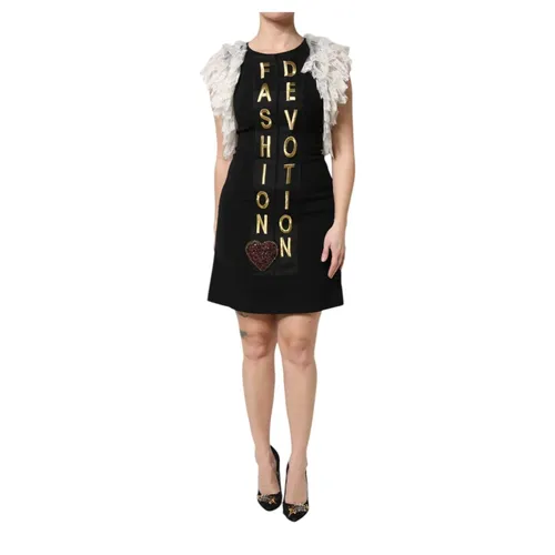 Embroidered Heart Mini Dress - Dolce & Gabbana - Modalova