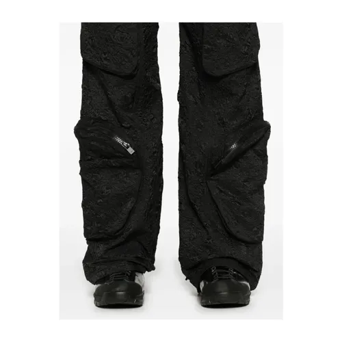 Black Cargo Pocket Trousers - Heliot Emil - Modalova