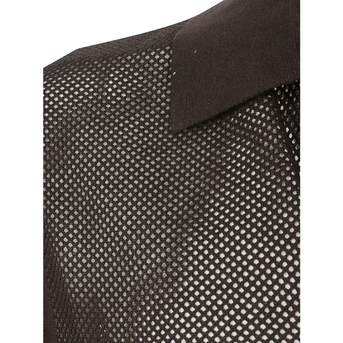 Cotton Silk Mesh Polo - Tom Ford - Modalova