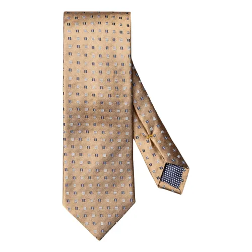 Geometric Woven Silk Tie - Eton - Modalova