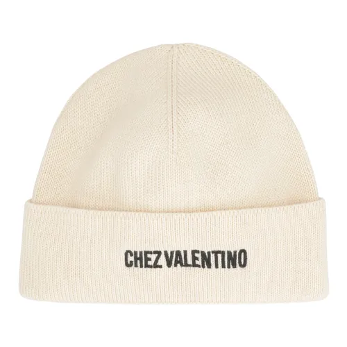 Ribbed Knit Beanie Hat - Valentino Garavani - Modalova