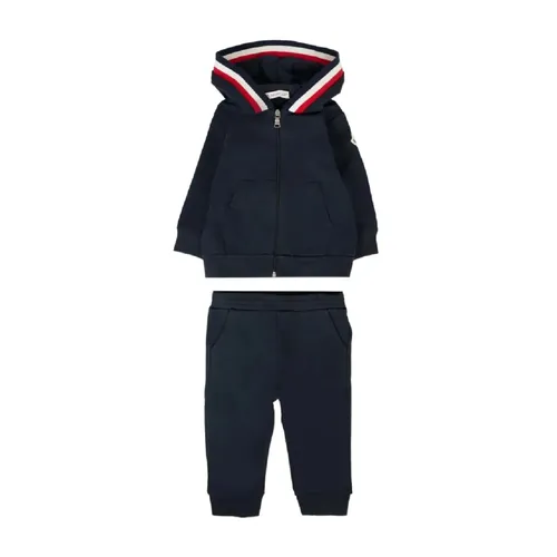Tricolor-Trimmed Cotton Sweatsuit Set - Moncler - Modalova