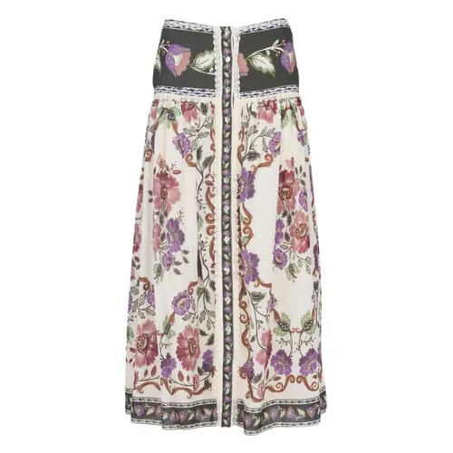 Rococo Midi Skirt - Farm Rio - Modalova