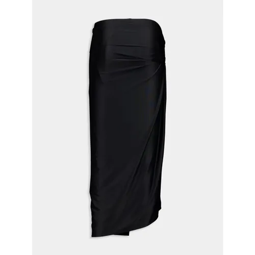 Draped Midi Skirt - Rabanne - Modalova