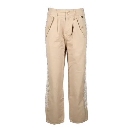 Pantaloni beige da donna - Twinset - Modalova