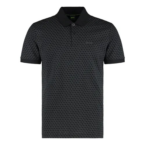 Printed Piqué Polo - Hugo - Modalova