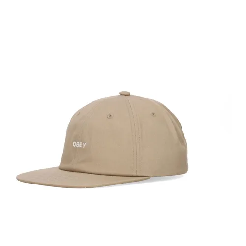 Bold Twill Flat Brim Cap - Obey - Modalova