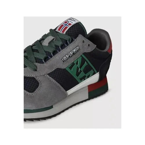 Gray Suede Virtus Sneaker - Napapijri - Modalova
