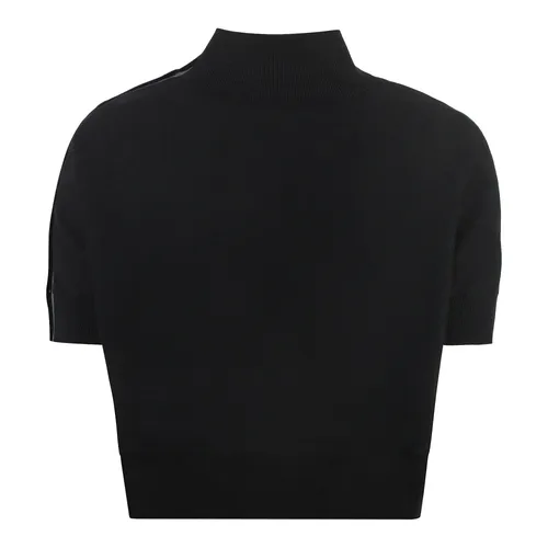 Ribbed Short Sleeve Sweater - Pinko - Modalova