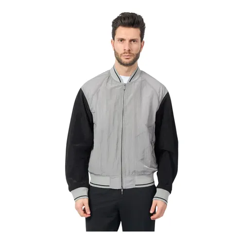 Abrigos Grises con Cierre Fullzip - Armani Exchange - Modalova