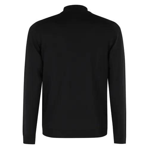 Black Long Sleeve Sweater - Roberto Collina - Modalova