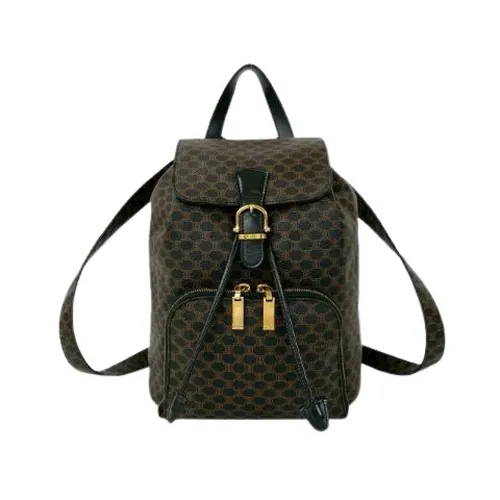 Pre-owned Vintage Leather Backpack - Celine Vintage - Modalova