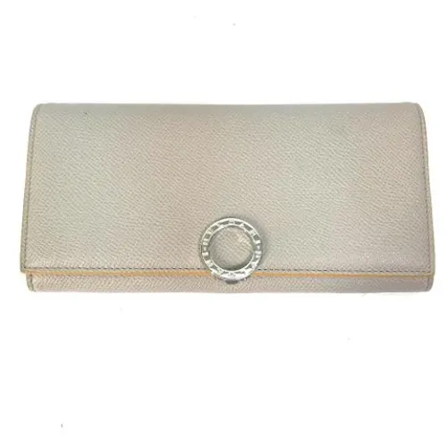 Pre-owned Leather Wallet - Bvlgari Vintage - Modalova